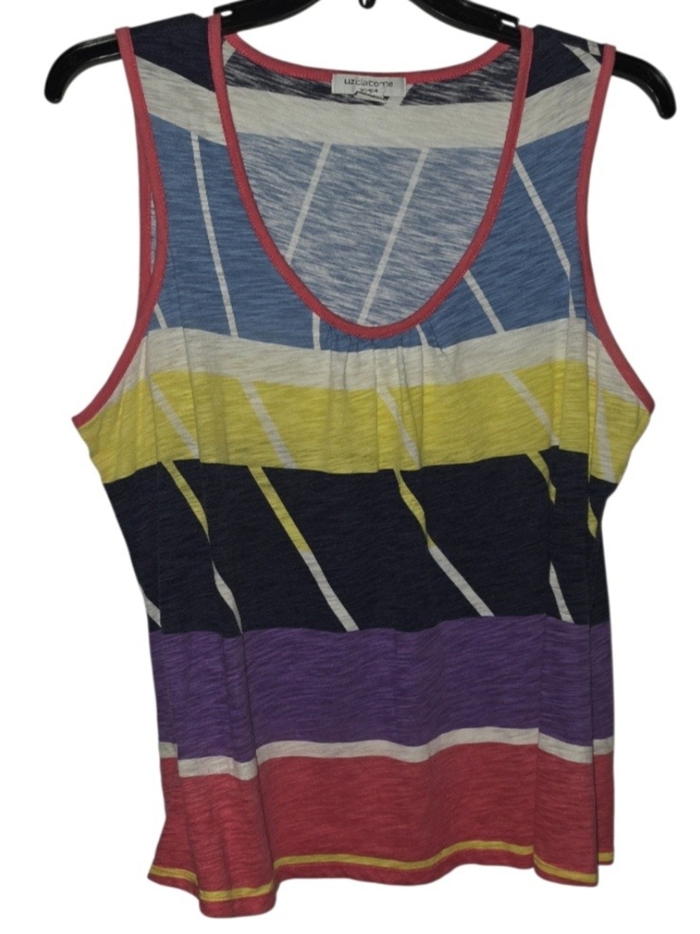 Liz Claiborne Woman Multicolored Tank Top Size 1X